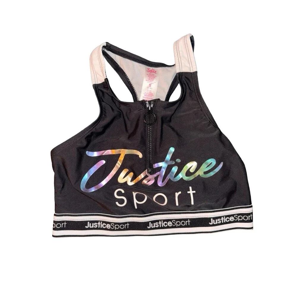 Justice Sport girls two piece swimsuit size 7-8